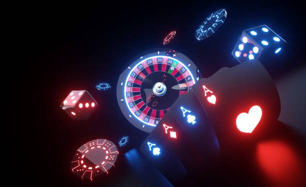 Live dealer studio camera angle showing the wheel and host